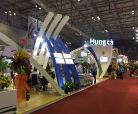 Thi công gian hàng triển lãm Đức Hòa, Long An